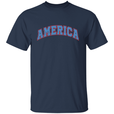 America Text, American Patriotic, 4th July Retro, 4th July Unisex T-Shirt