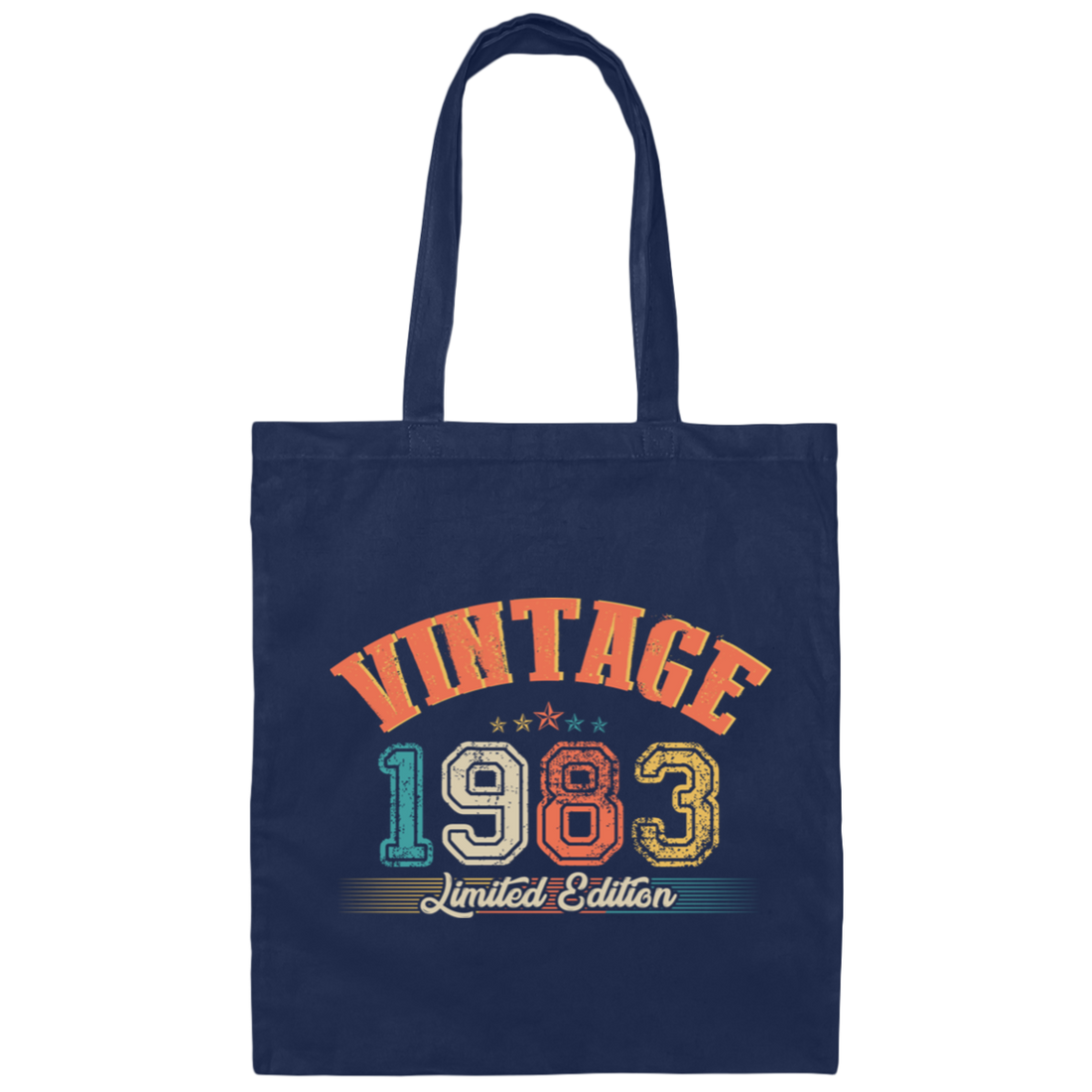 Limited Edition 1983, 1983 Vintage Style, Love In 1983, Best 1983 Canvas Tote Bag