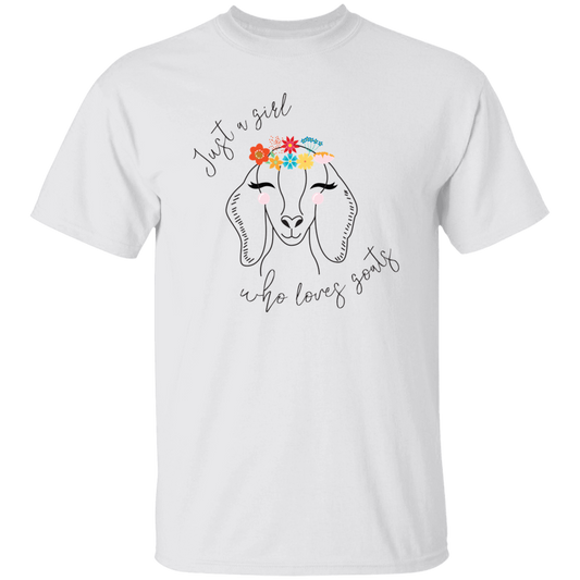 Just A Girl Who Loves Goat, Goats Draw, Cute Goats Unisex T-Shirt