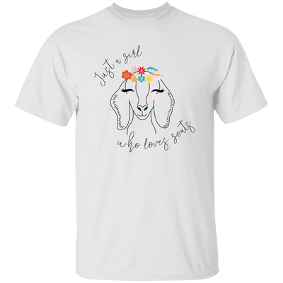 Just A Girl Who Loves Goat, Goats Draw, Cute Goats Unisex T-Shirt