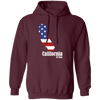 California 4th Of July Gift, California Is My Home, US State Gift Pullover Hoodie