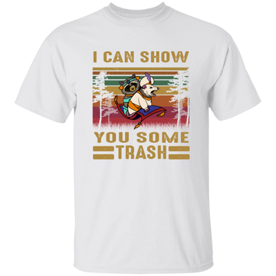 I Can Show You Some Trash Vintage, Retro Raccoon, Beer And Racoon Unisex T-Shirt