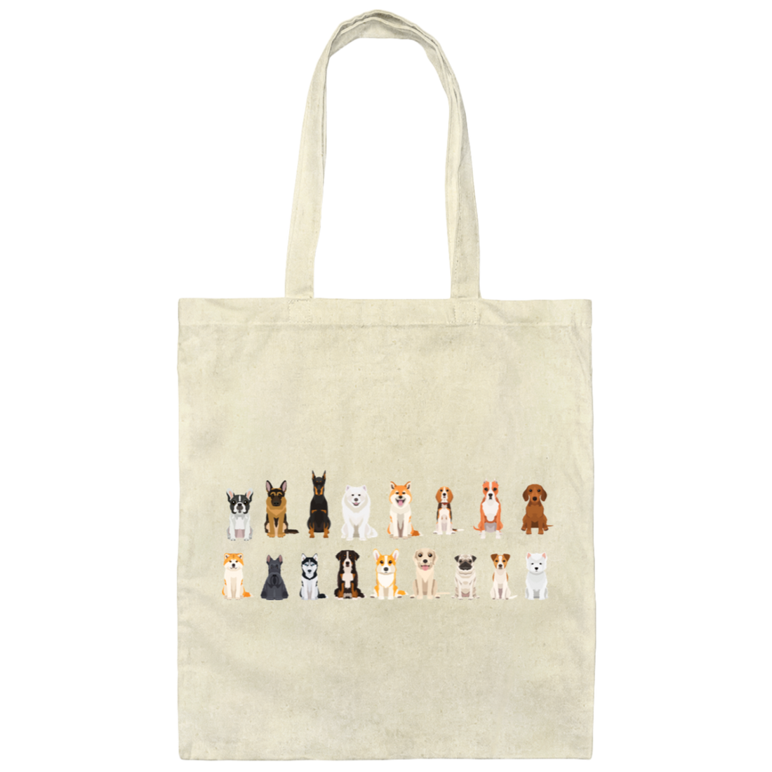 Love Dogs, Cute Funny Dogs, Mini Dogs, Best Dog Ever Canvas Tote Bag