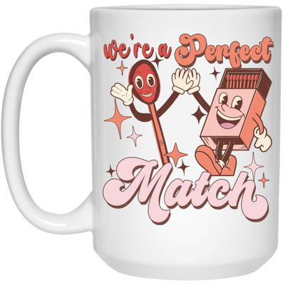 Use A Perfect Match, Matches, Groovy Matches White Mug