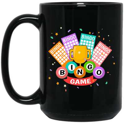 Bingo Trophy, Get The Trophy, Win The Game, Bingo Black Mug