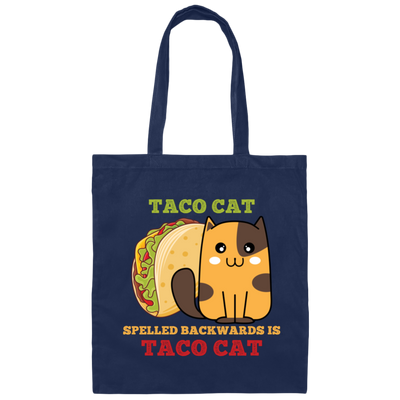 Taco Cat, Spelled Backward Is Taco Cat, Tacocat Game Canvas Tote Bag