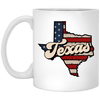 Texas State, Retro America, Retro Texas, Cowboy Style White Mug