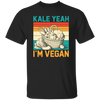 Kale Yeah, I'm Vegan, Retro Kale Yeah, Vegan Vintage Unisex T-Shirt