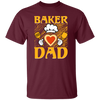 Baker Dad, Chef Dad, Father's Day, Cook With Heart Unisex T-Shirt