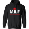 Milf, Man I Love Farming, Retro Farmer, Tractor Driver Pullover Hoodie