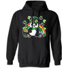 Panda Leprechaun, Saint Patricks Day, Shamrock Lover, Patrick Panda Pullover Hoodie