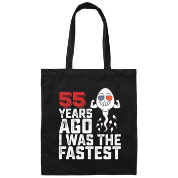 Funny Me I Was A Fastest Birthday Gift 55th Canvas Tote Bag