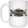 Blessed Mom, Leopard Mom, Mother_s Day Gifts, Mama Sunflower White Mug