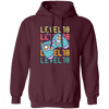 Gamer, Level 18 Up, 18th Birthday, Play Station, Game Player Pullover Hoodie