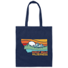 Great Bear, Montana Outdoors, Retro Mountains, Great Bear Wilderness Canvas Tote Bag