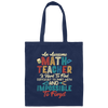 Retro Teacher Gift, An Awesome Math Teacher Is Hard To Find Canvas Tote Bag