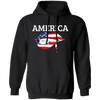 America Flag, USA Flag Lip, Sexy America, July 4th Gift, Best American Pullover Hoodie