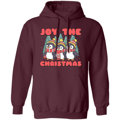 Joy The Christmas, Cute Penguin, Penguin Christmas, Merry Christmas, Trendy Chrismas Pullover Hoodie