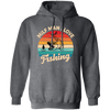 Milf Man I Love Fishing, Retro Fishing, Fishing Silhouette Pullover Hoodie