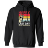 Alpaca Llama Vintage, Happy Last Day Of School Pullover Hoodie