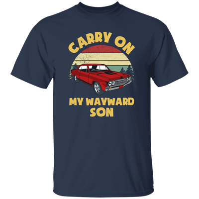 Carry On My Wayward Son, Red Car, Classic Car Unisex T-Shirt