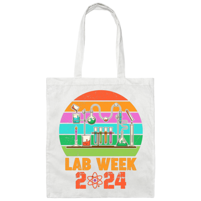 Lab Week 2024, Love Laboratory, Love Chemistry Canvas Tote Bag