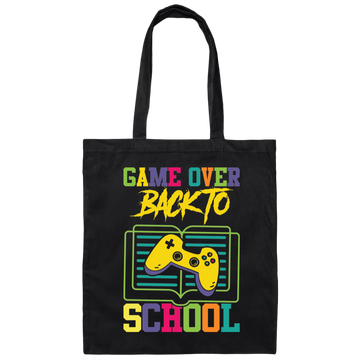Game Over Back To School, Play Station Game, Love My School Canvas Tote Bag