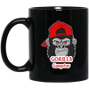 Gorilla Gangster, Best Gorilla, Cool Gorilla, Funny Gangster Gorilla Black Mug