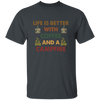 Vintage Coffee And A Campfire Coffee, Life Is Better Unisex T-Shirt