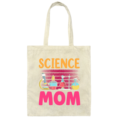 Science Mom Love Scientist Lab Room Canvas Tote Bag