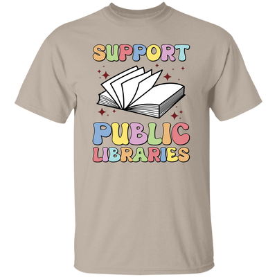 Support Public Libraries, Love Read, Groovy Bookworm Unisex T-Shirt