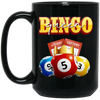 Bingo Queen, Love Bingo, Lottery Ticket, Win Lottery Black Mug