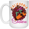 California Skaters, Skating, Hippie Skate, Skate Surfing White Mug