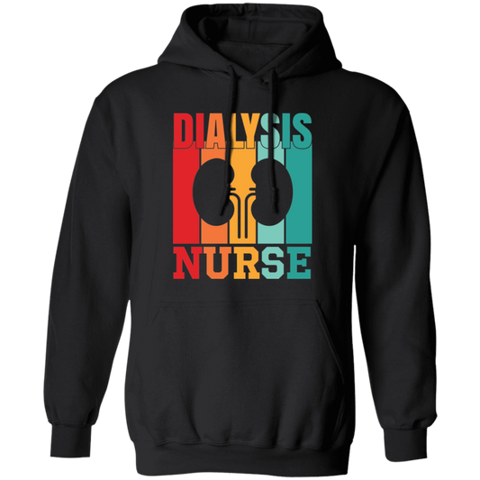 Dialysis Nurse, Retro Dialysis, Kidney Vintage Pullover Hoodie