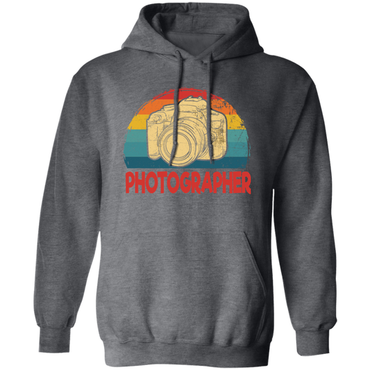 Camera Lover, Photographer Gift, Filmer Retro, Gift For Cameraman Pullover Hoodie