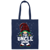 The Uncle Gnome Present For Family, Xmas Cute Gnome Lover Canvas Tote Bag