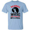 Baseball Where It's Okay To Hit And Steal, Retro Baseball Unisex T-Shirt