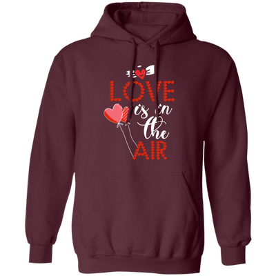 Love Is In The Air, Heart Balloon, Red Heart, My Love, Valentine's Day, Trendy Valentine Pullover Hoodie