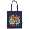 Pedal To The Metal Love To Saw Flower Style Mom Gift Canvas Tote Bag