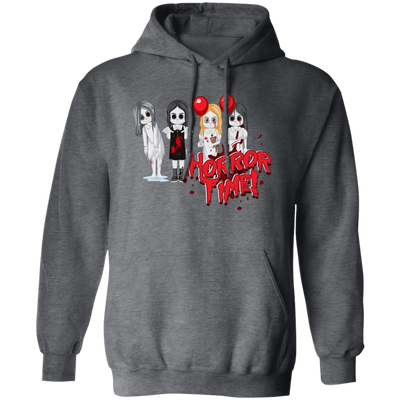 Horror Time, Horror Nigth, Happy Halloween, Cute Ghost Pullover Hoodie