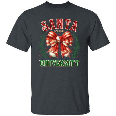 Santa University, Est 1836, Christmas Bow, Merry Christmas Christmas Unisex T-Shirt