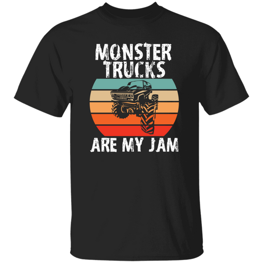 Monster Trucks Are My Jam, Truck Lover, Best Truck, Retro Truck Gift Unisex T-Shirt
