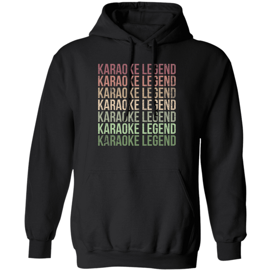 Karaoke Legend, Love To Karaoke, Retro Karaoke Design Pullover Hoodie