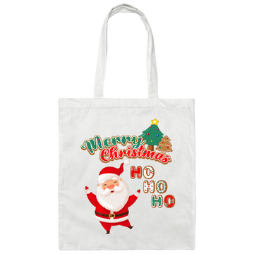 Merry Christmas, Ho Ho Ho, Love Christmas Canvas Tote Bag