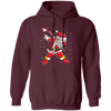 Dabbing Santa, Santa Claus, Sant Play Hockey, Merry Christmas, Trendy Christmas Pullover Hoodie