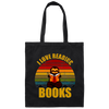 Sloth I Love Reading Books Canvas Tote Bag