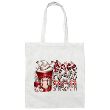 Gift For Mom, Mother's Day Gift, Best Mom Gift, Coffee Lover Gift, Best Baseball Lover Canvas Tote Bag