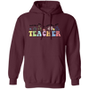 Teach Them, Love Them, Watch Them Grow, Groovy Teacher Pullover Hoodie