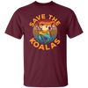 Vintage Wilderness Animal Gift, Save The Koalas, Vintage Cute Koalas Unisex T-Shirt