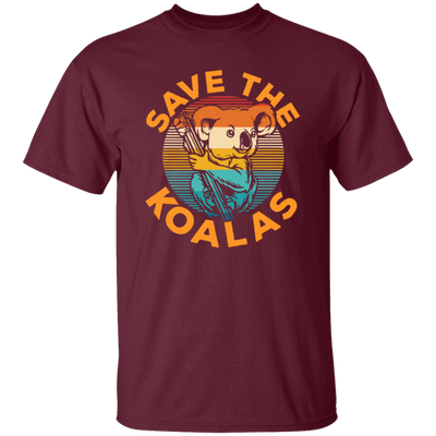 Vintage Wilderness Animal Gift, Save The Koalas, Vintage Cute Koalas Unisex T-Shirt